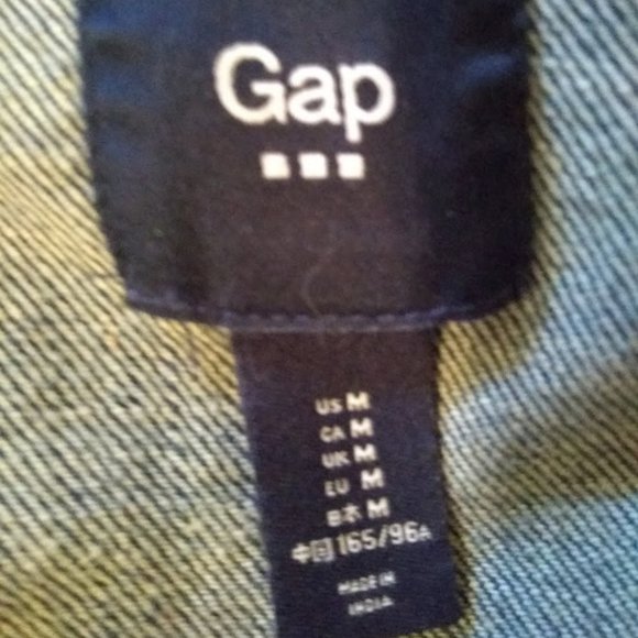 Blue GAP Jean Jacket, Medium - Picture 3 of 4